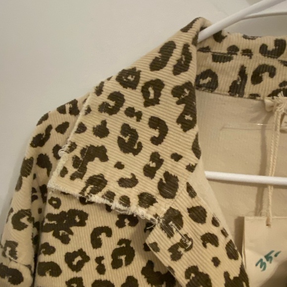 Corduroy Leopard Print Jacket - Picture 4 of 8